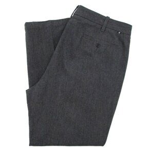 Nautica Beacon Pants Mens 40x30 Charcoal Gray Tailored Fit Chino Cotton Trousers